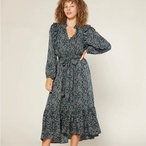 Outerknown Stardust Dress Green Size Small Sustainable Brand NWOT